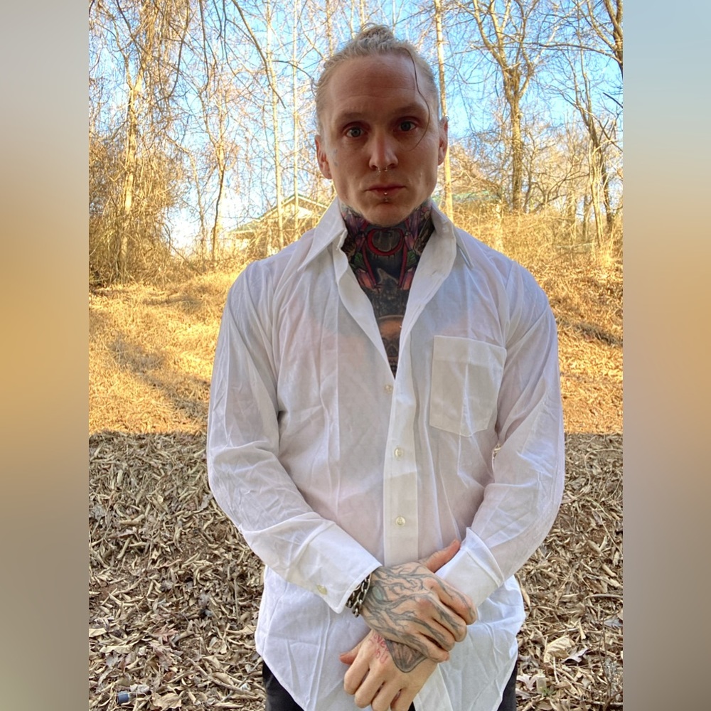 Vintage 1970s thin knit dress shirt